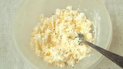 картофель с творогом