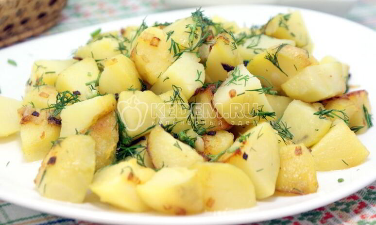Рецепт картофель с укропом