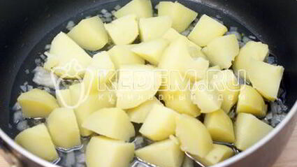 картофель с укропом