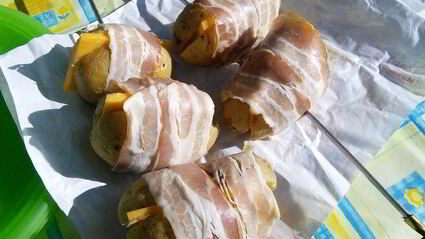 картофель в беконе