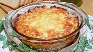 Картошка с курицей и сыром в духовке