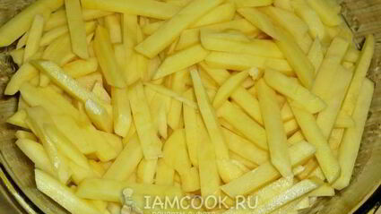 картошка с курицей и сыром в духовке