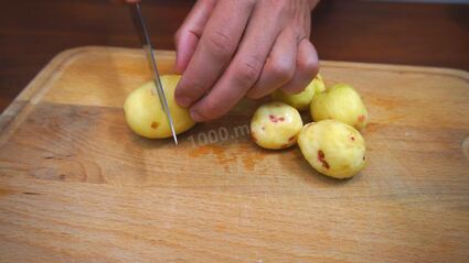 картошка с шампиньонами и луком в духовке