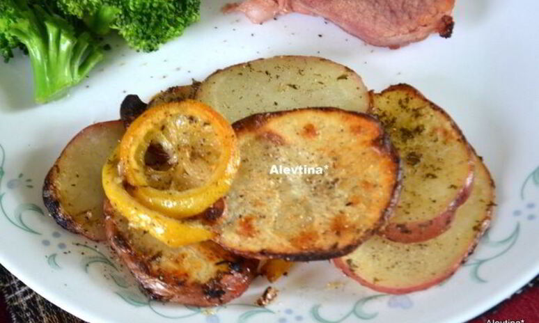 Рецепт красный картофель с лимоном