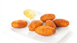 Крокеты из риса и ветчины с пармезаном