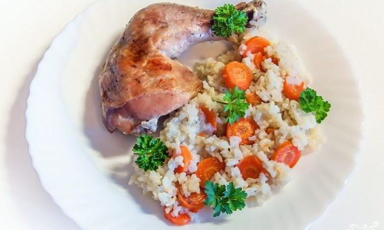 Рецепт ленивый рис с курицей