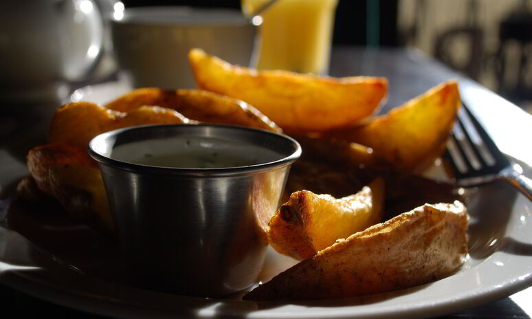 Рецепт печеный картофель с сыром фета и укропом