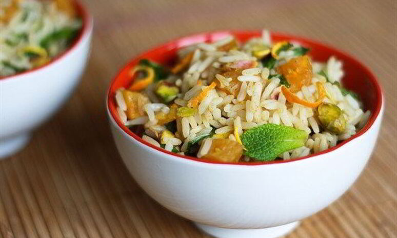 Рецепт пряный рис с фисташками