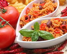 Рис по-мексикански с фасолью