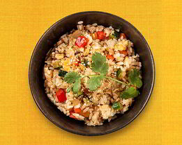 Рис по-японски с имбирем и овощами