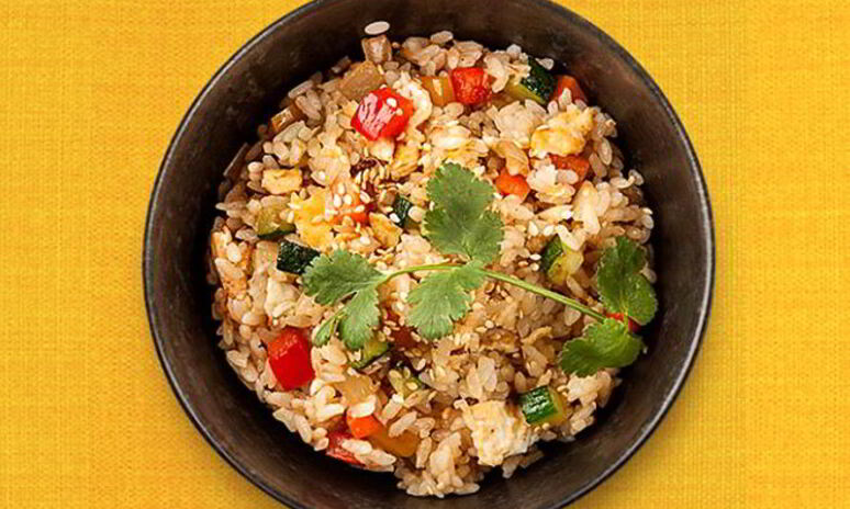 Рецепт рис по-японски с имбирем и овощами