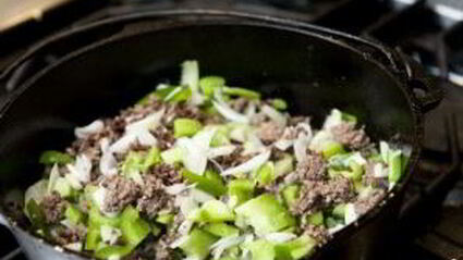 рис с фаршем и овощами