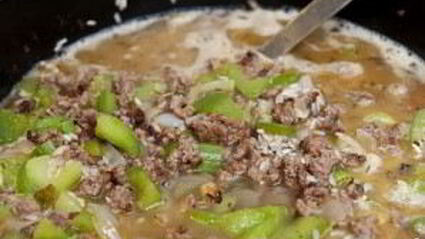 рис с фаршем и овощами