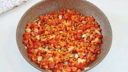 рис с горохом и сладким перцем