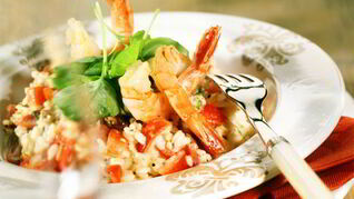 Рис с креветками в мультиварке