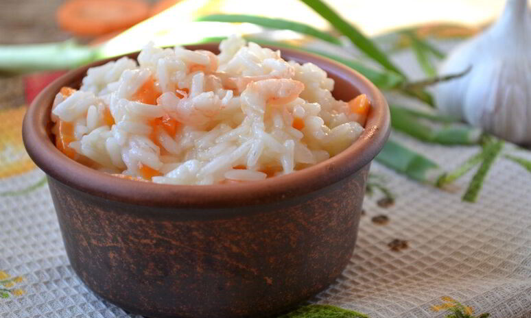 Рецепт рис с креветками