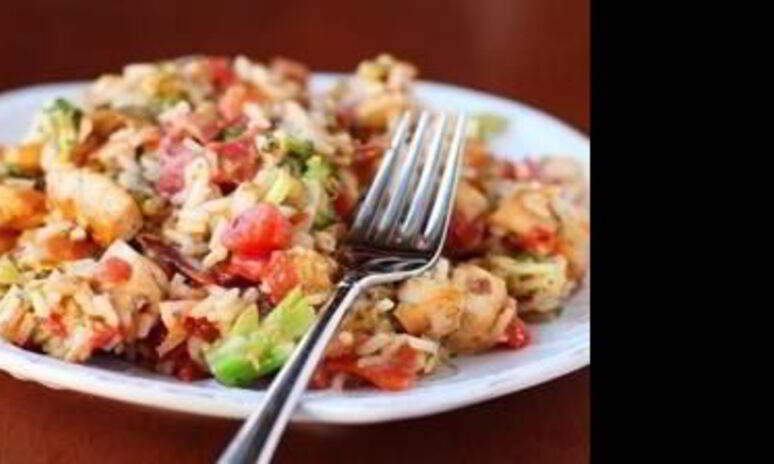 Рецепт рис с курицей и цветной капустой