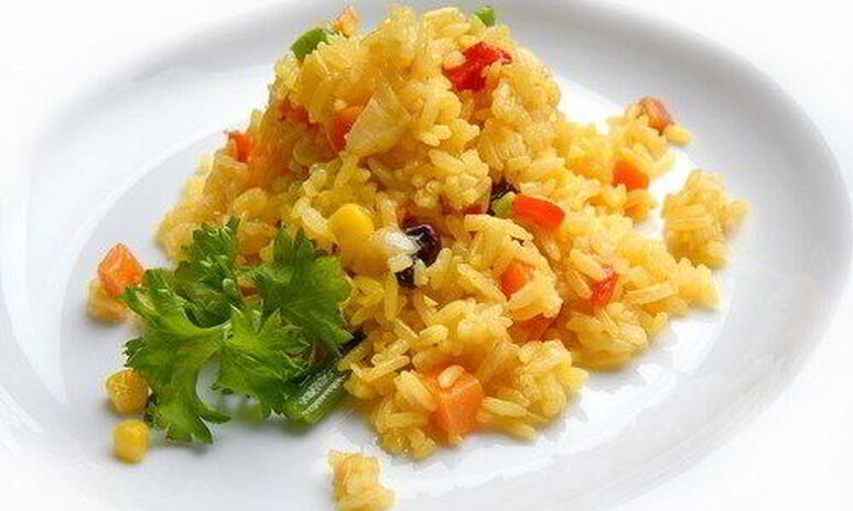 Рецепт рис с овощами, паприкой и тимьяном