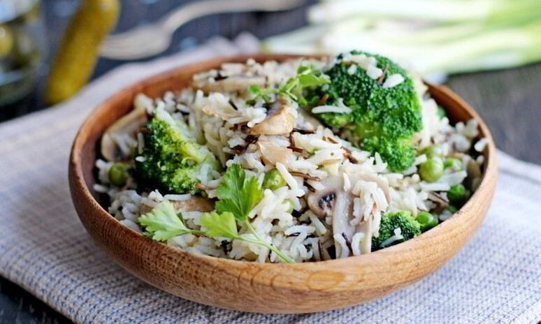 Рецепт рис с овощами