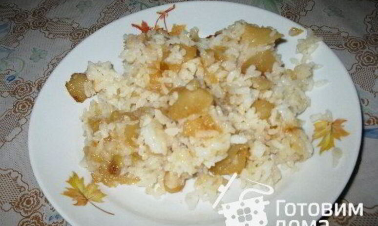 Рецепт рис с яблоками