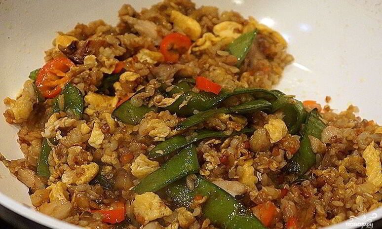 Рецепт тайский рис с курицей