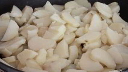 жареный картофель с луком