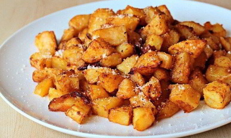 Рецепт жареный картофель с пармезаном