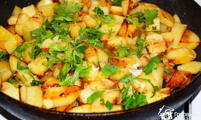 Рецепт жареный картофель