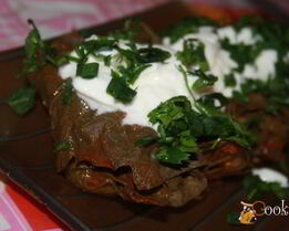 Диетическая долма из куриной грудки