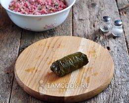 долма из маринованных виноградных листьев