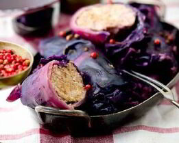 Голубцы из краснокочанной капусты