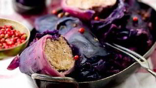 Голубцы из краснокочанной капусты