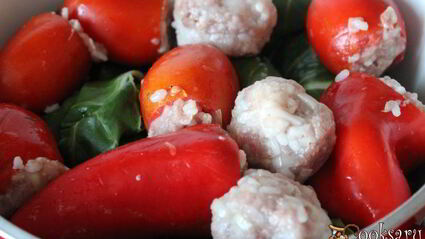 голубцы из мангольда с фаршированными овощами