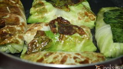 голубцы из молодой капусты с говядиной и красным рисом рубин