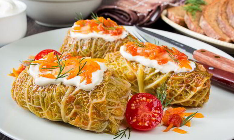 Рецепт голубцы из савойской капусты со сладким перцем