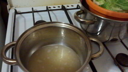 голубцы с айвой и яблоком