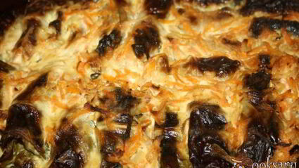 голубцы с индюшатиной, запеченные в сметанном соусе