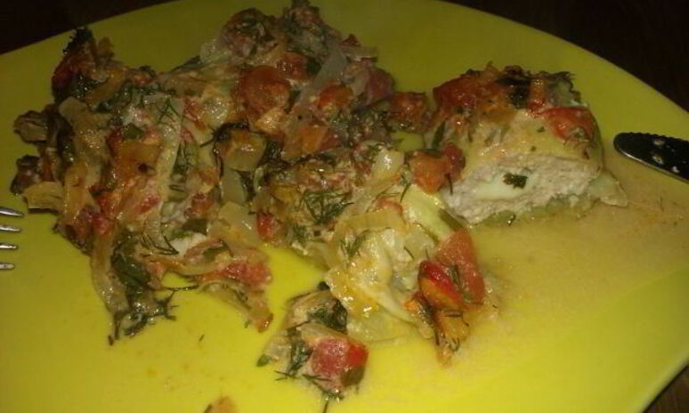 Рецепт голубцы с курицей и сыром