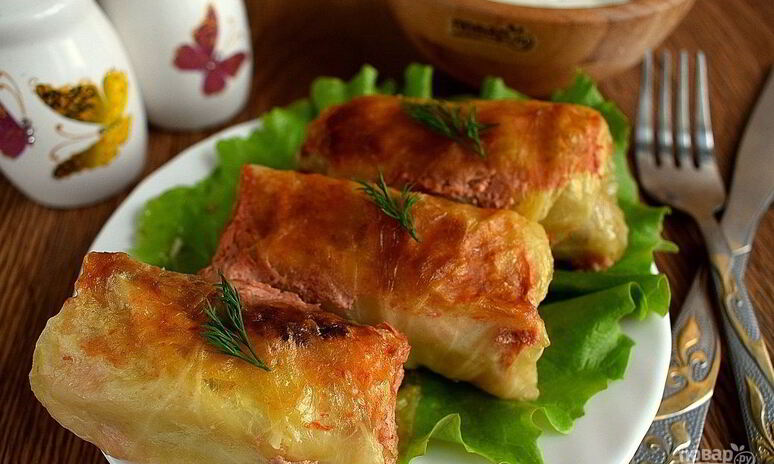 Рецепт голубцы в духовке со сметаной