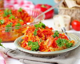 Ленивые голубцы с куриным фаршем