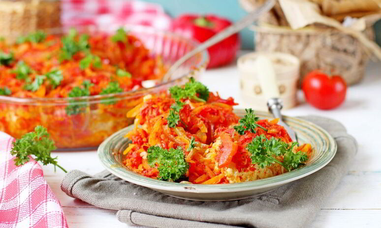 Рецепт ленивые голубцы с куриным фаршем