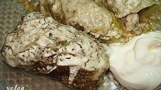 Мини-голубцы из савойской капусты