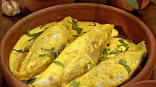 Вегетарианские голубцы с карри