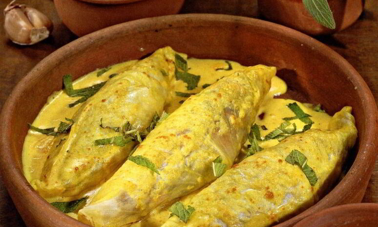 Рецепт вегетарианские голубцы с карри