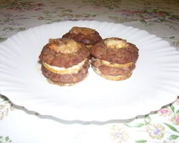 Запеченные ленивые голубцы с шампиньонами