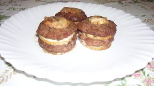 Запеченные ленивые голубцы с шампиньонами