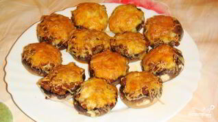 Фаршированные шампиньоны праздничные