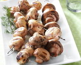 Грибы на гриле