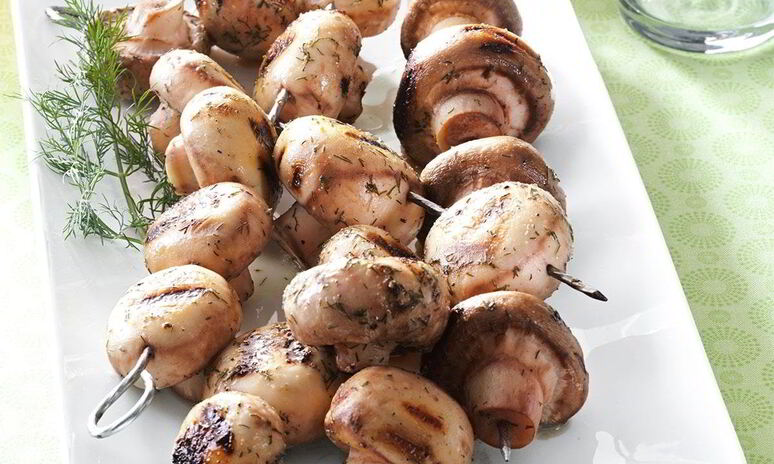 Рецепт грибы на гриле