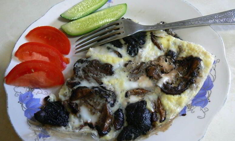 Рецепт грибы на сковороде